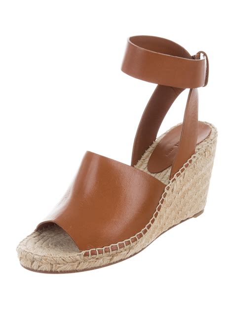 celine leather espadrille wedge|Espadrilles Wedge Sandal in nappa lambskin .